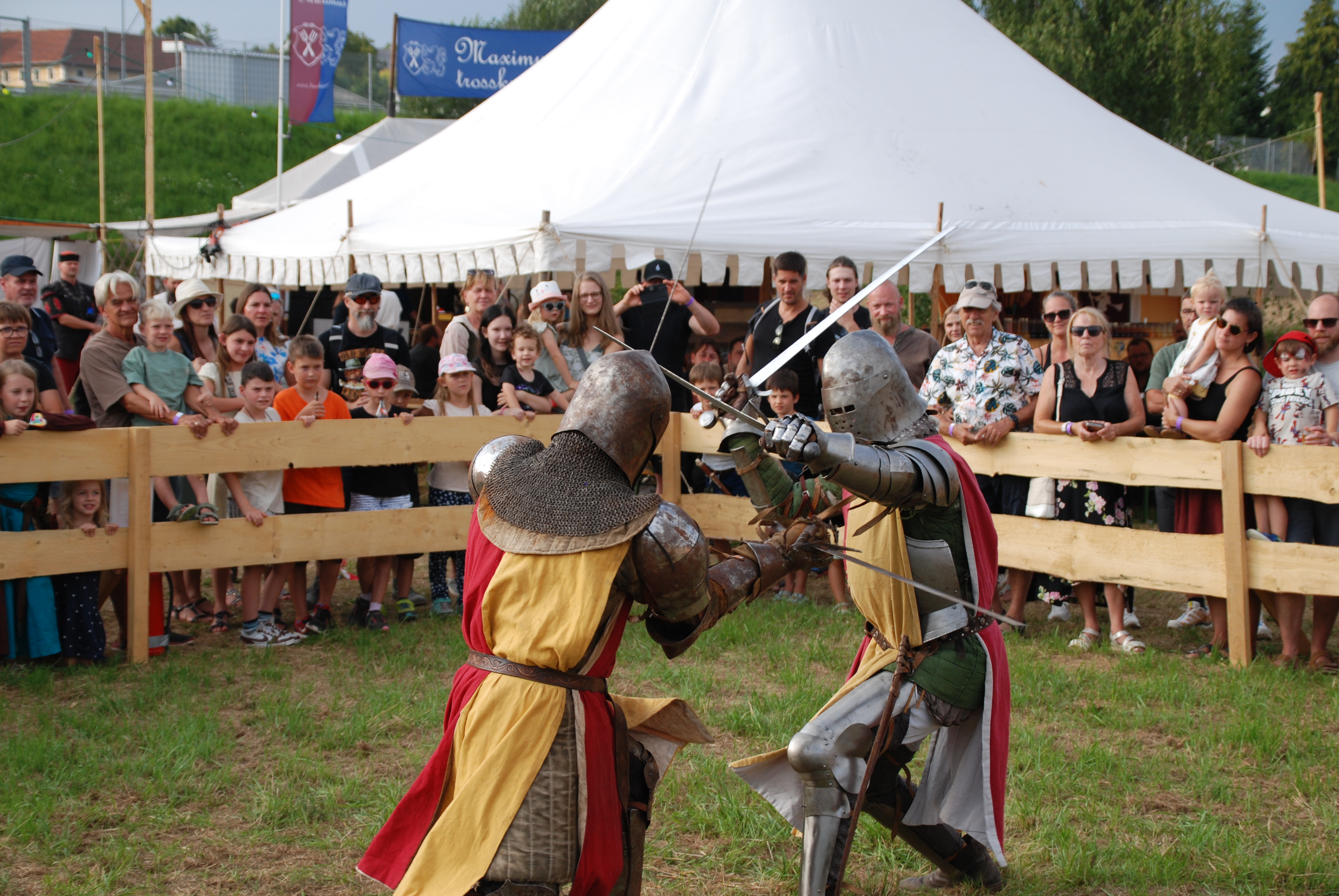Ritterkämpfe beim Mittelalterfest